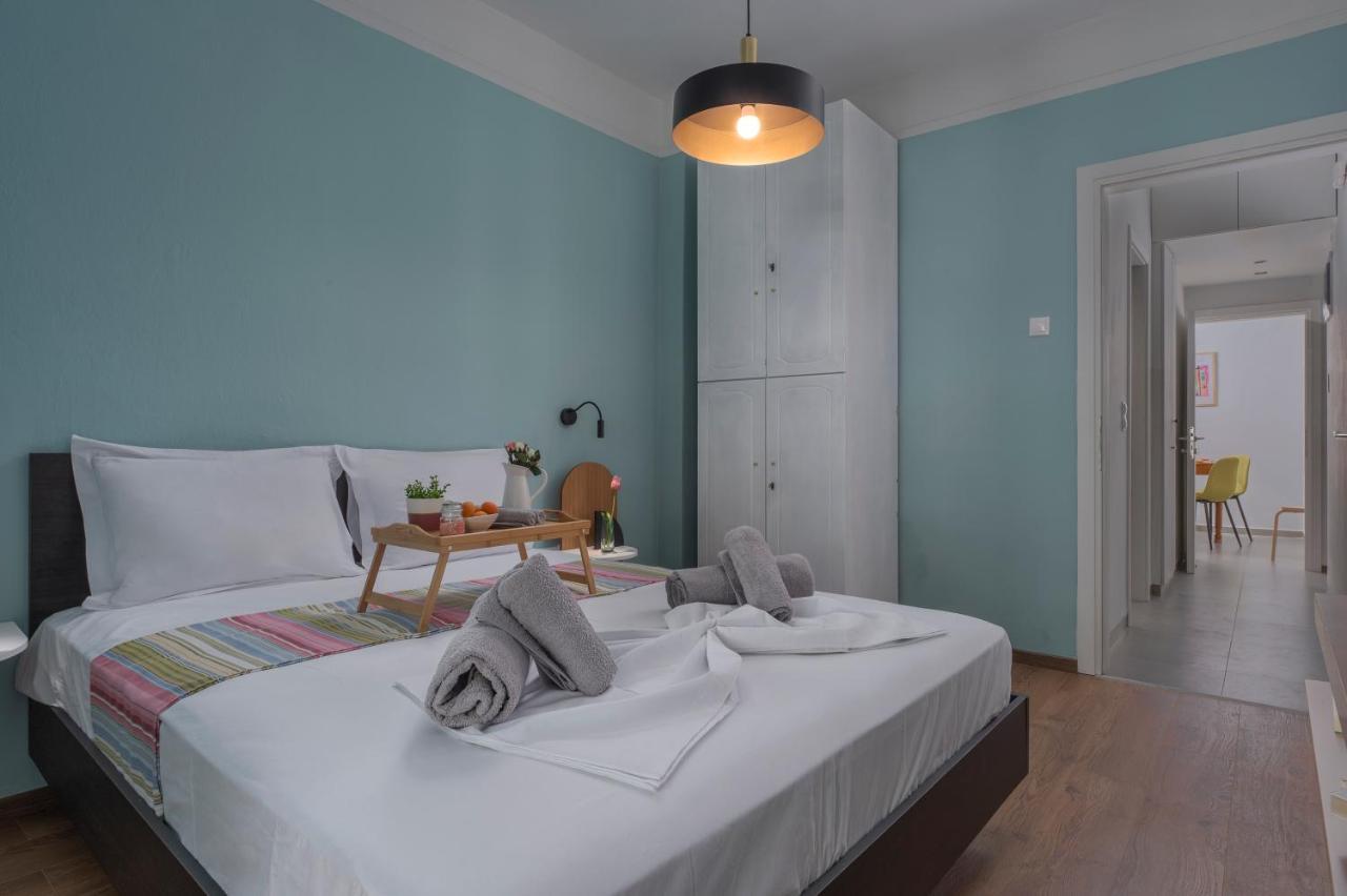 Estia Thessaloniki Apartment, Cozy, Spacious, Sunny, 2 Rooms-5 Beds Exteriör bild