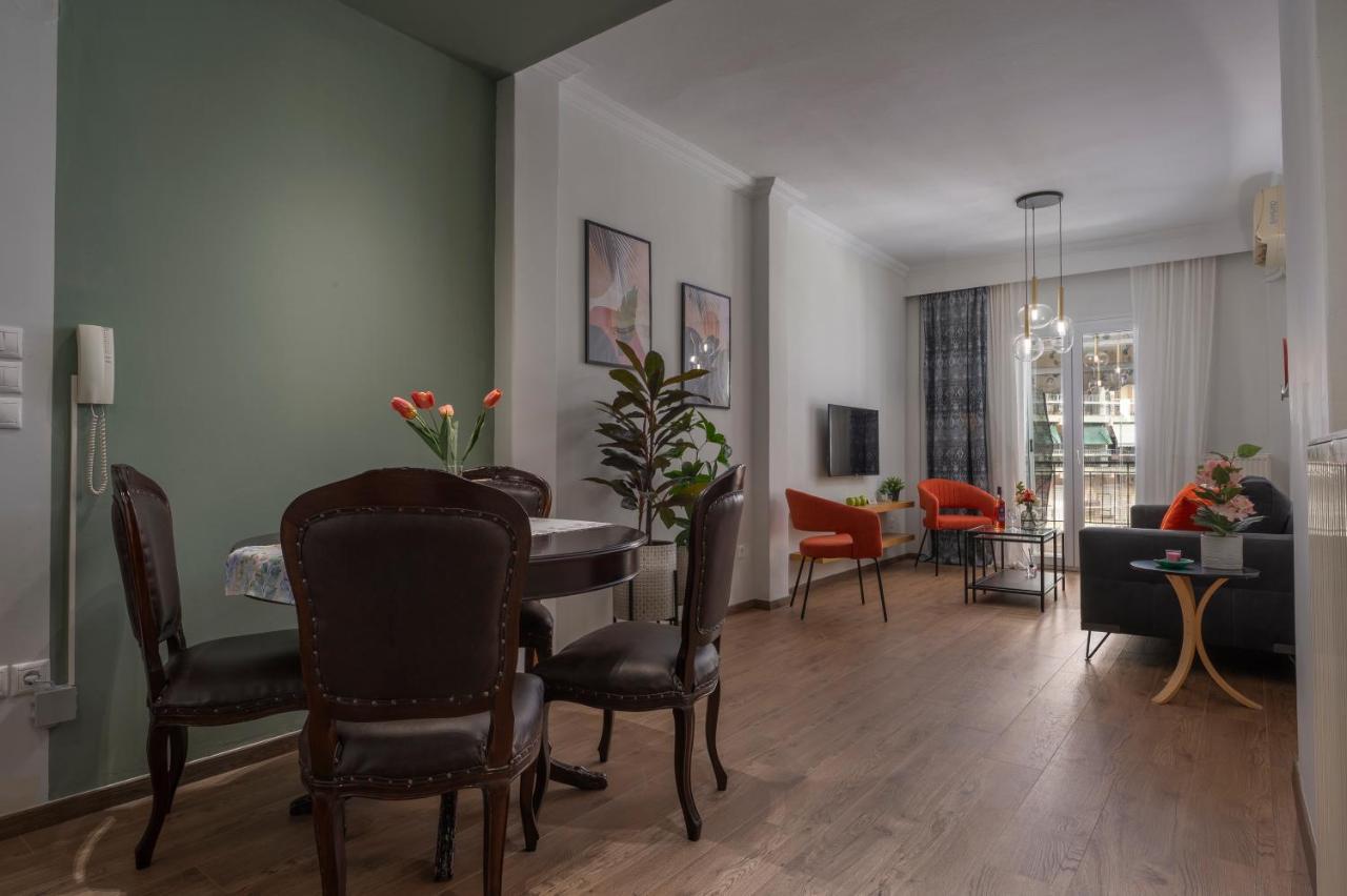 Estia Thessaloniki Apartment, Cozy, Spacious, Sunny, 2 Rooms-5 Beds Exteriör bild