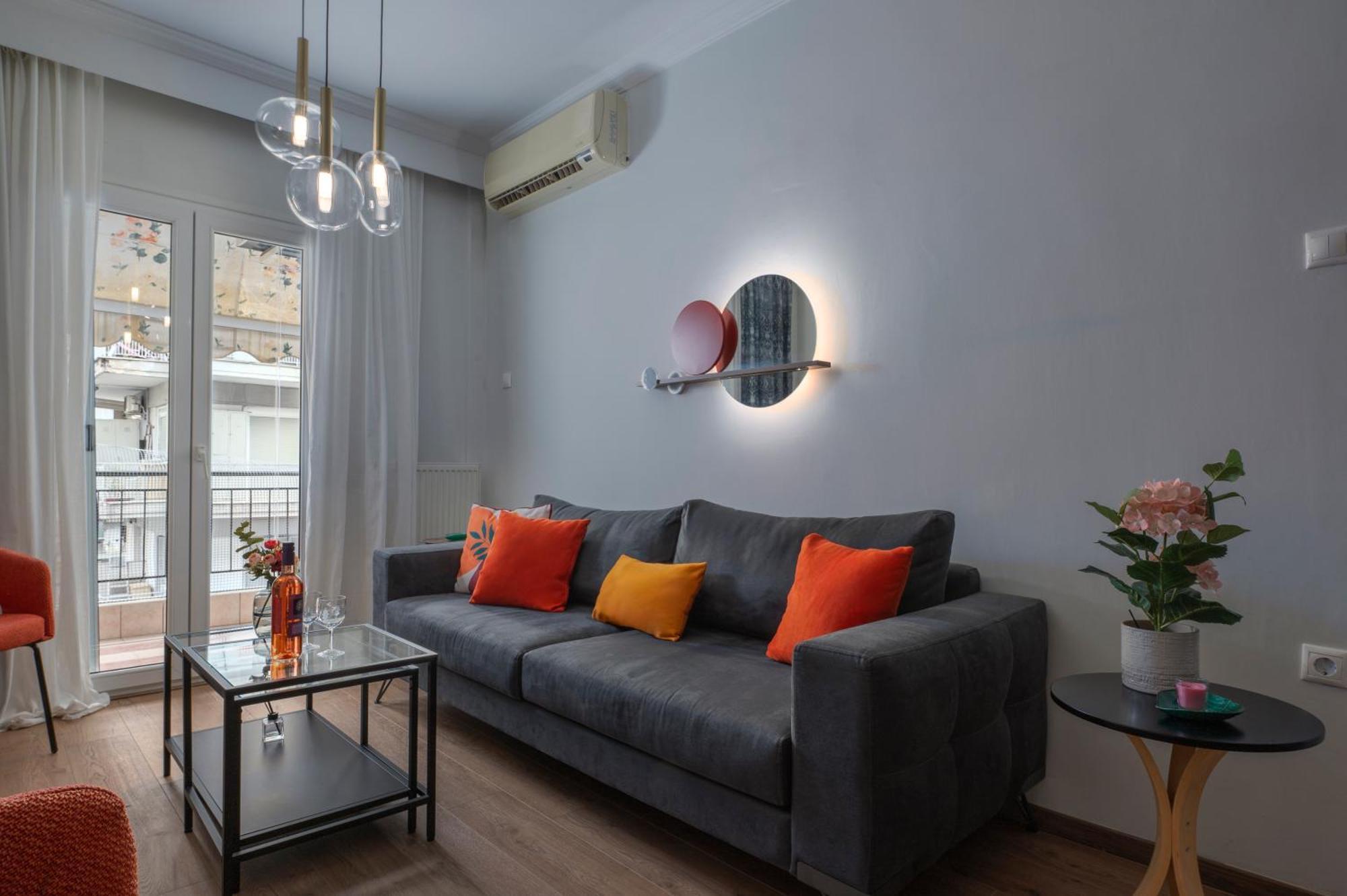 Estia Thessaloniki Apartment, Cozy, Spacious, Sunny, 2 Rooms-5 Beds Exteriör bild