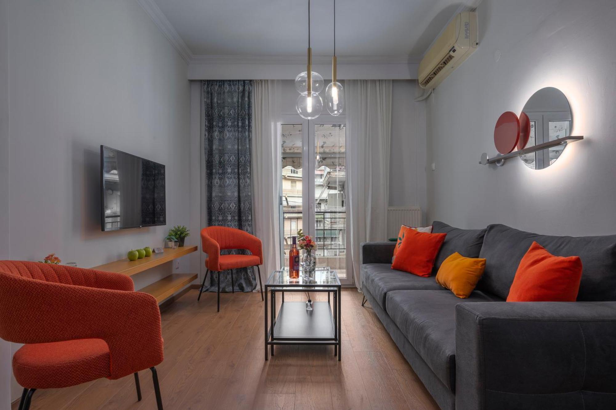 Estia Thessaloniki Apartment, Cozy, Spacious, Sunny, 2 Rooms-5 Beds Exteriör bild