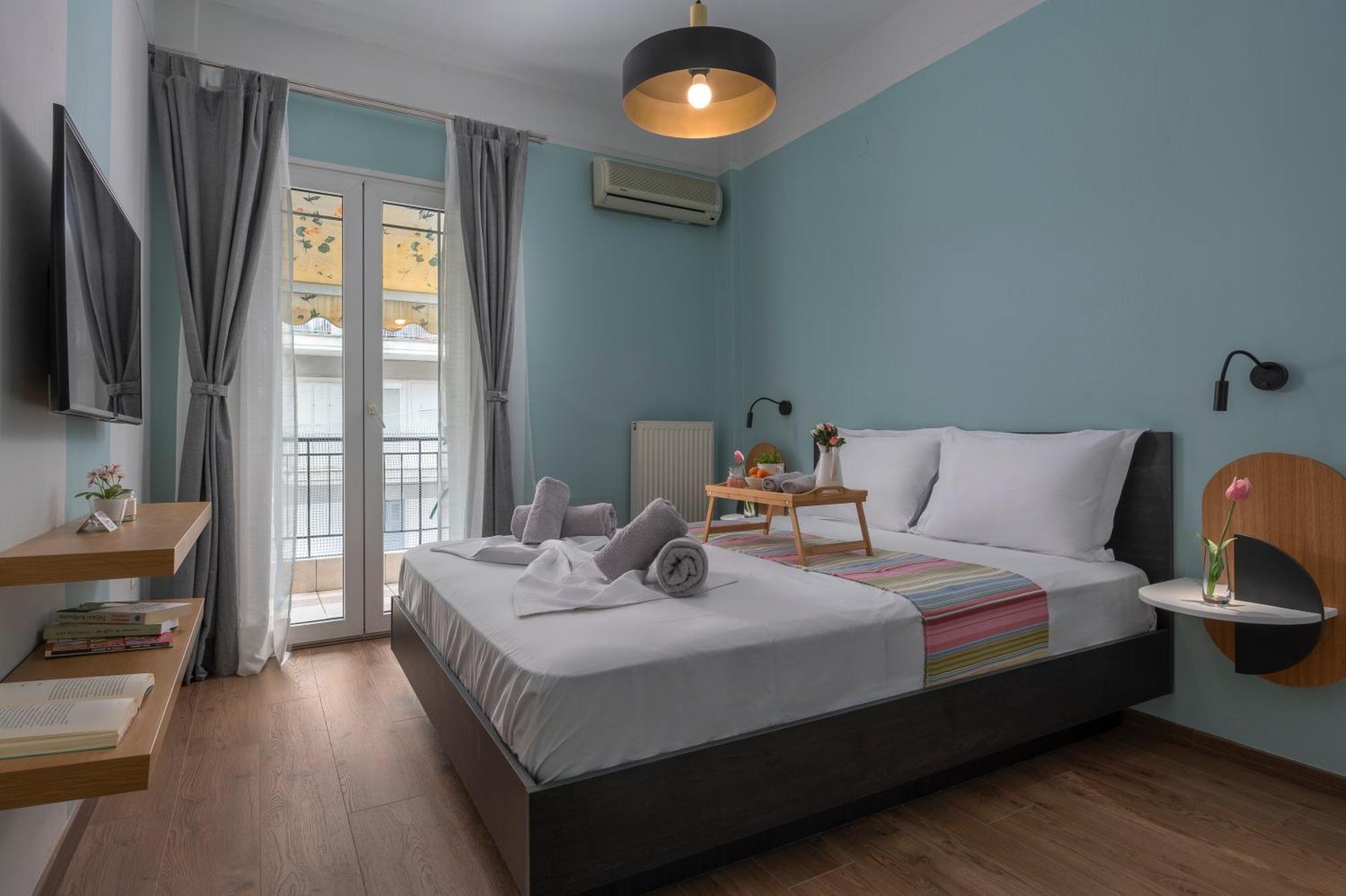 Estia Thessaloniki Apartment, Cozy, Spacious, Sunny, 2 Rooms-5 Beds Exteriör bild